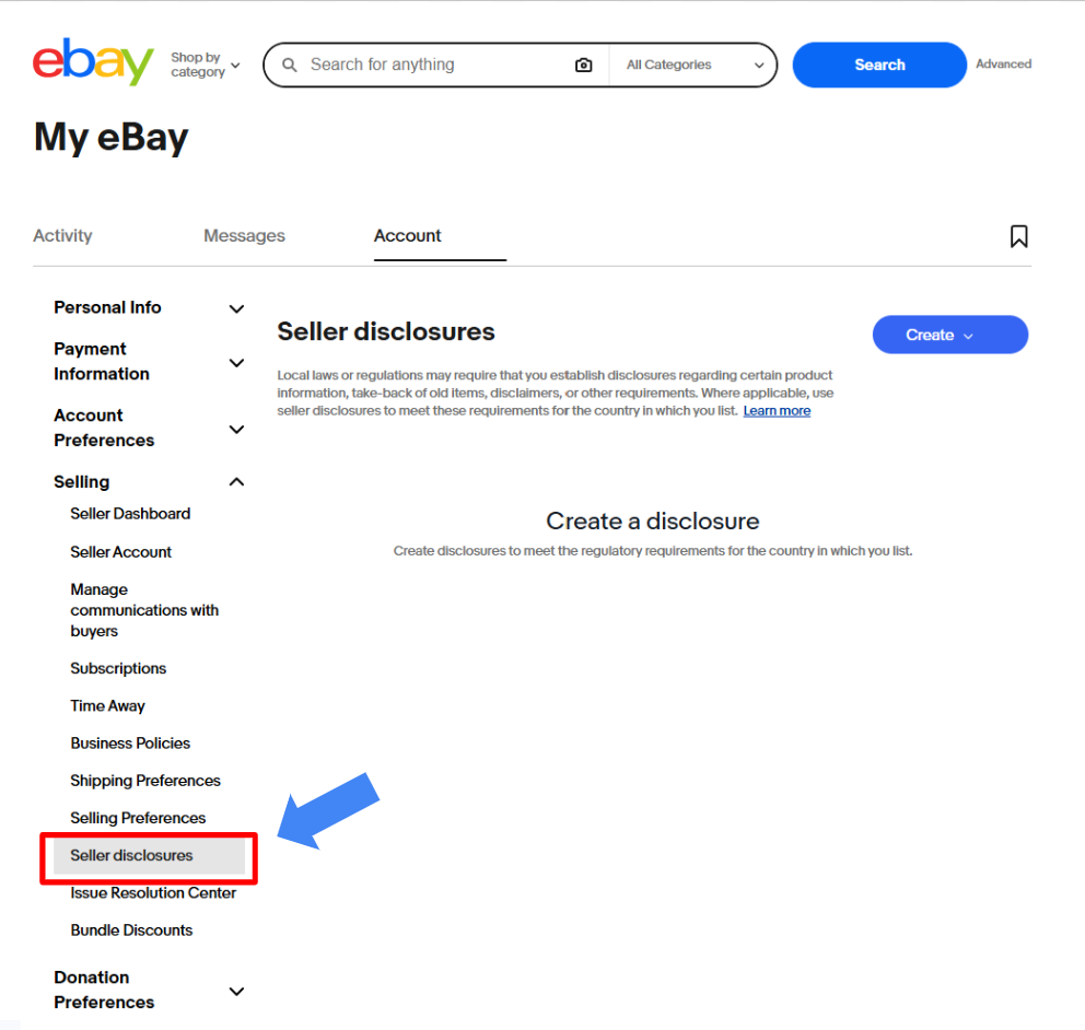 USサイトの修理情報設定画面
